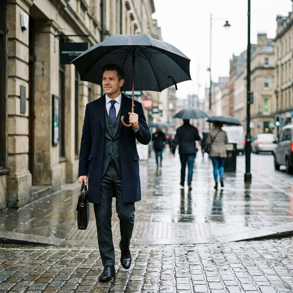 Business Style with Umbrellas