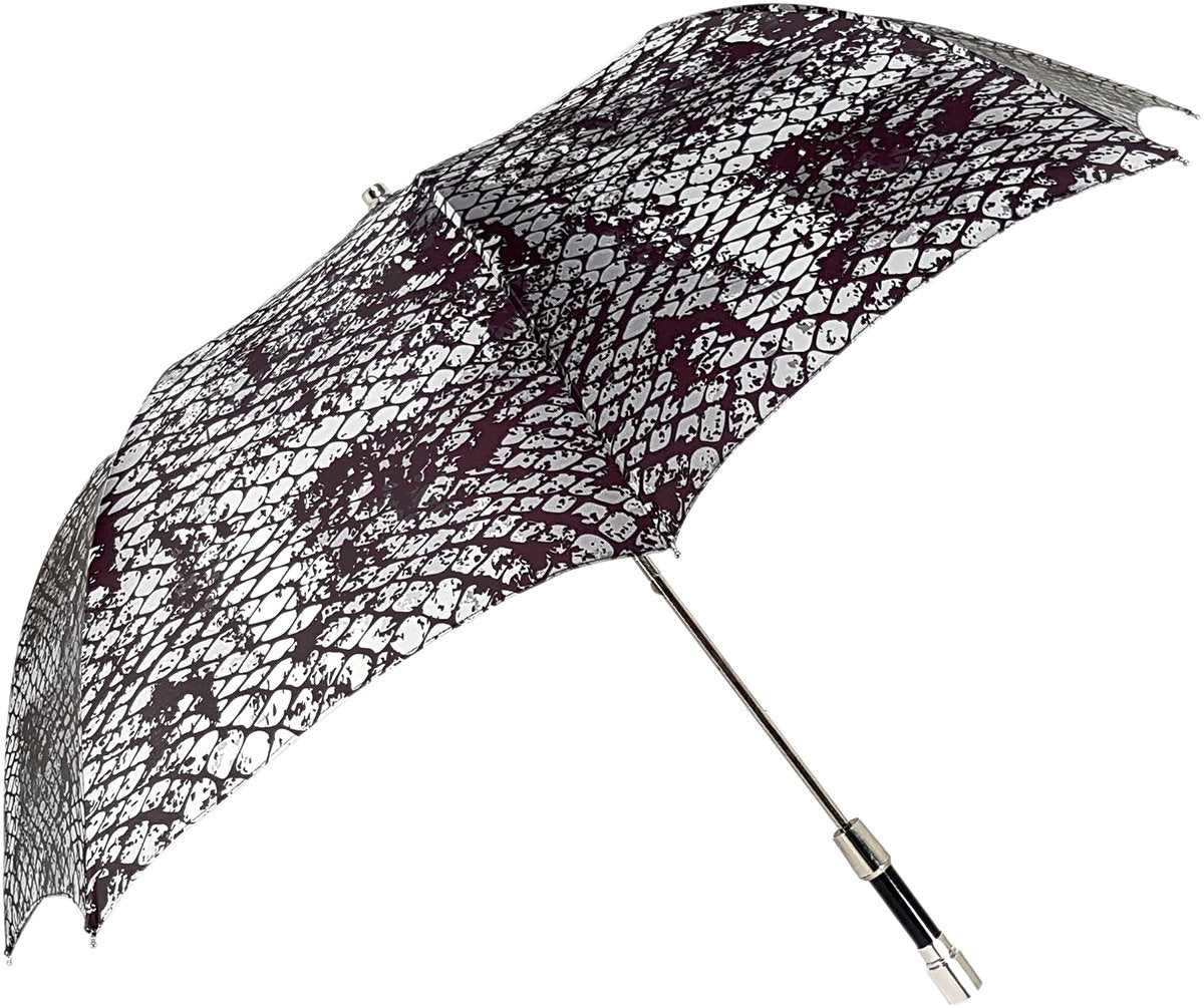 Luxurious Folding Umbrella – Men's Travel Umbrella with Swarovski Crystal Handle