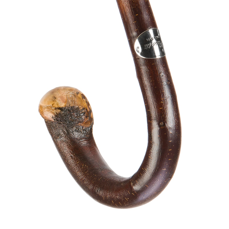 Chestnut Camouflage Umbrella – Handmade Italian Luxury Rain Umbrella with Wooden Shaft