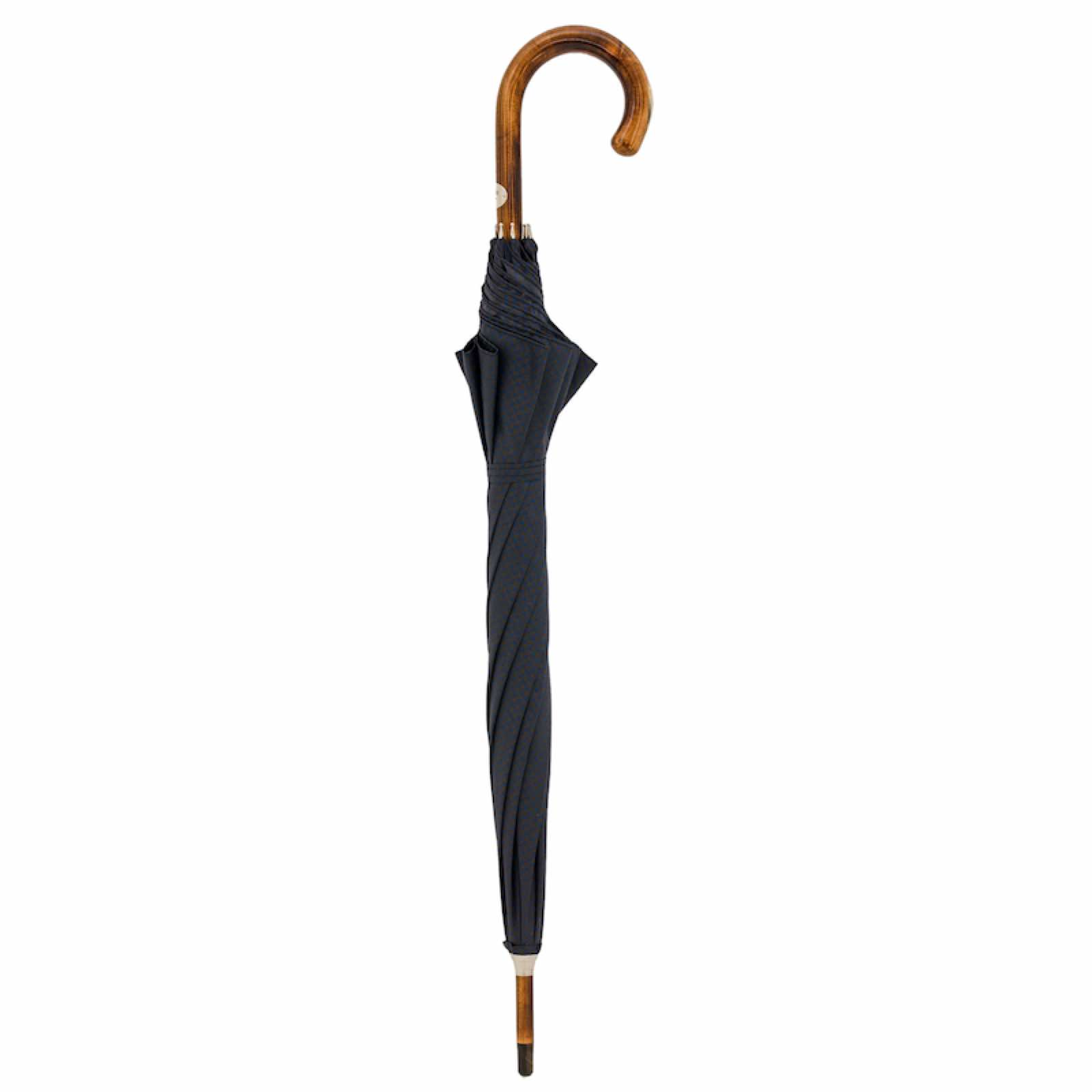 Maple Stick Umbrella – Handmade Italian Craft with Horn Detail & Water-Resistant Canopy