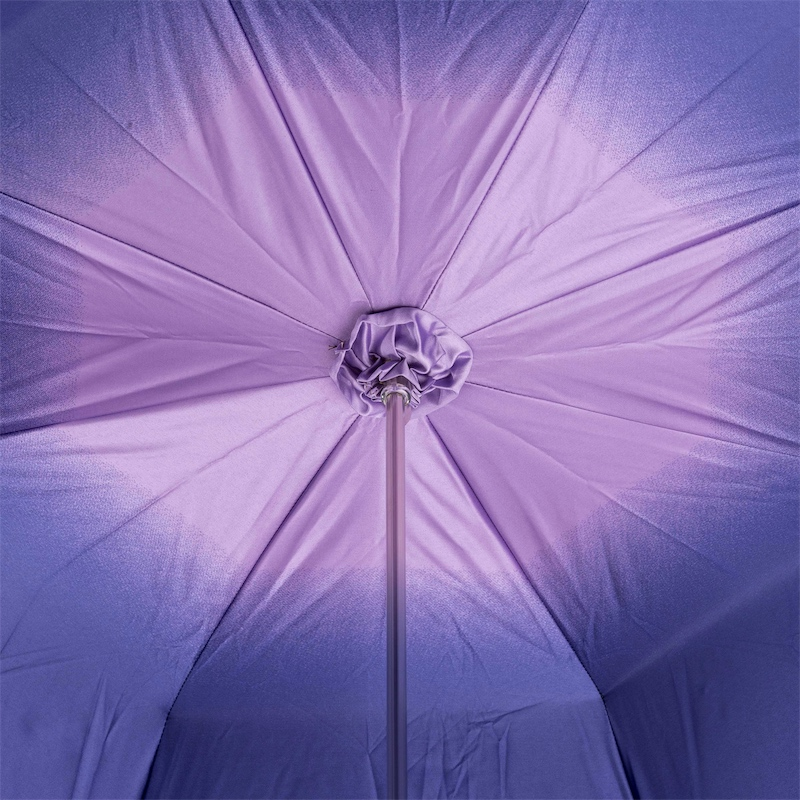 Swarovski Umbrella – Purple Gem Handle Double Cloth Canopy, Handmade Italian Luxury