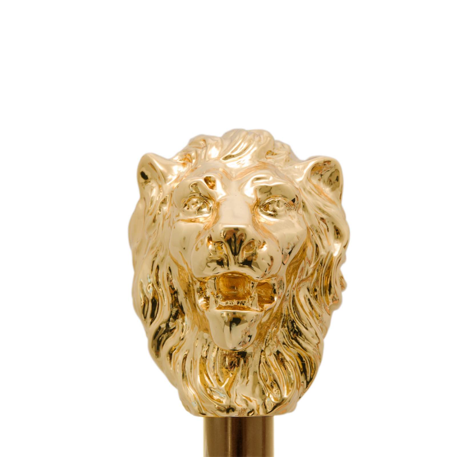 Zebra Lion Umbrella – Handmade Italian Rain Umbrella With Lion Handle Design