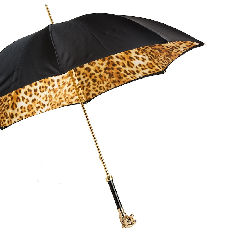 Manual Double Cloth Umbrella – Handmade Italian Rain Umbrella with Metal Handle