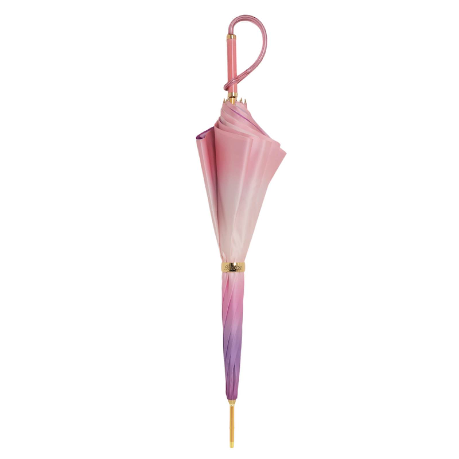 Pink Ombre Umbrella – Handmade Italian Rain Umbrella with Acetate Handle