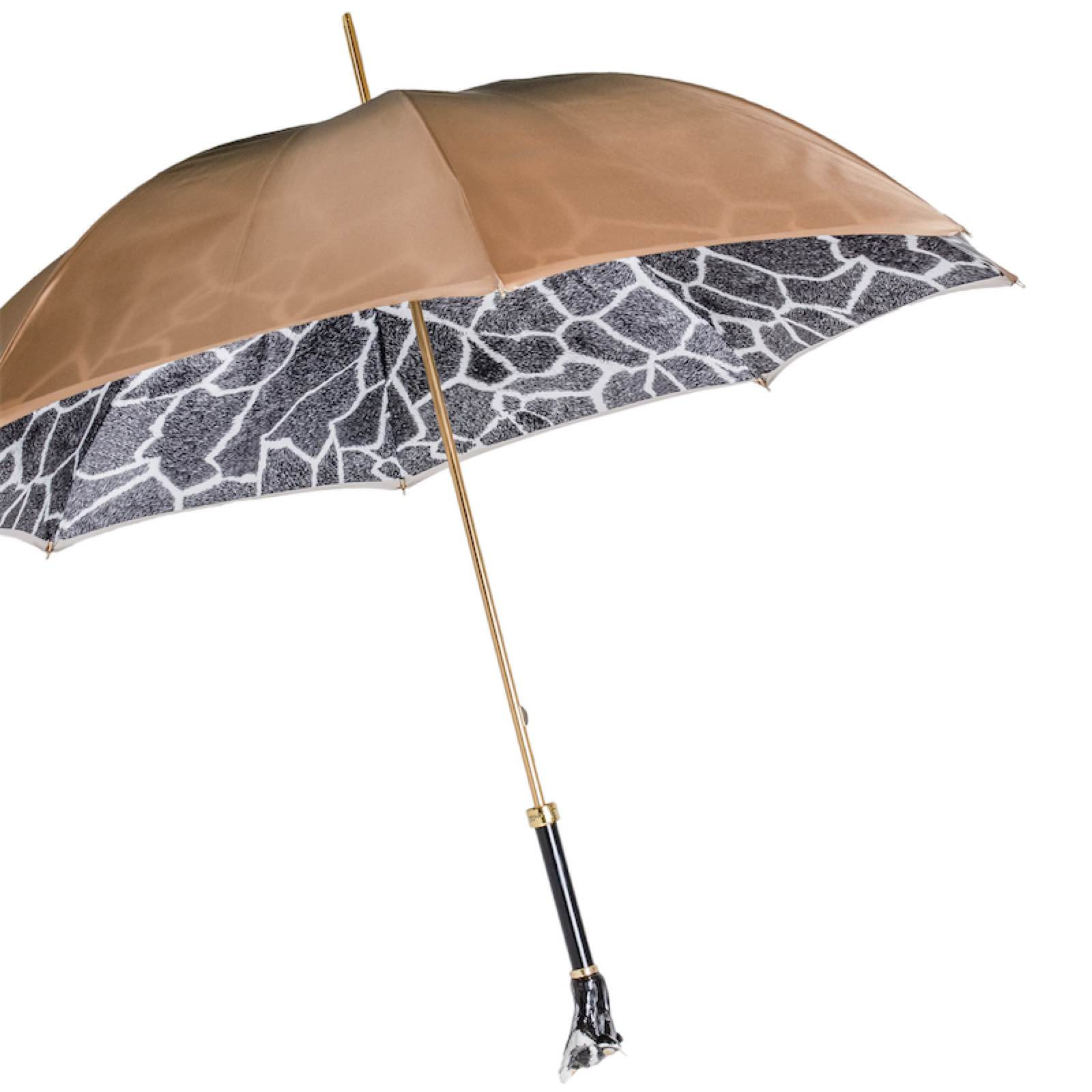 Manual Umbrella – Italian Handcrafted Luxury Rain Umbrella with Enameled Brass Handle