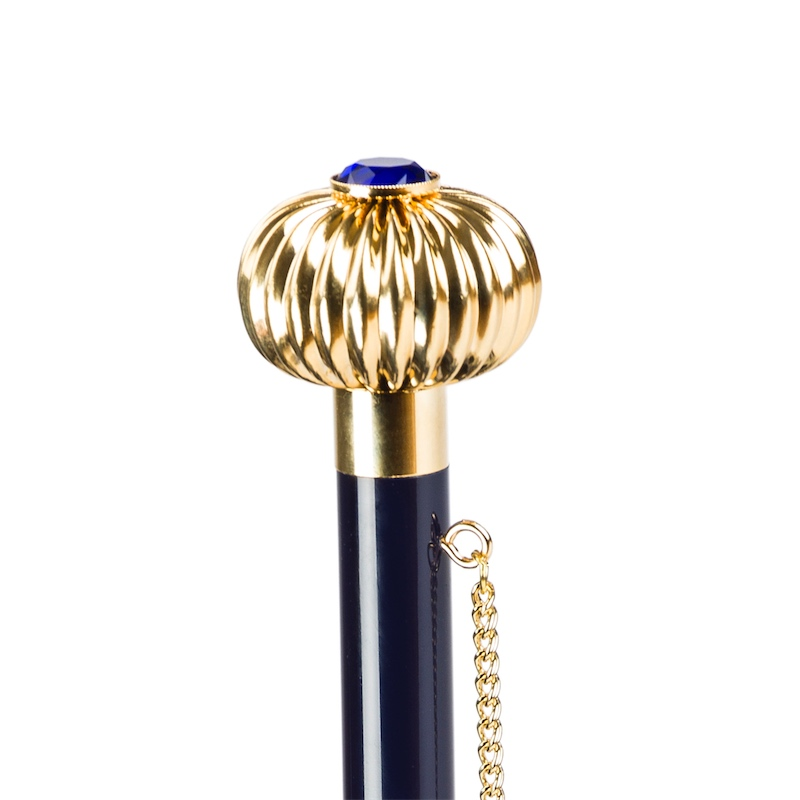 Cheetah Print Umbrella – Handcrafted Italian Artisan Luxury Rain Umbrella with Pearl Handle