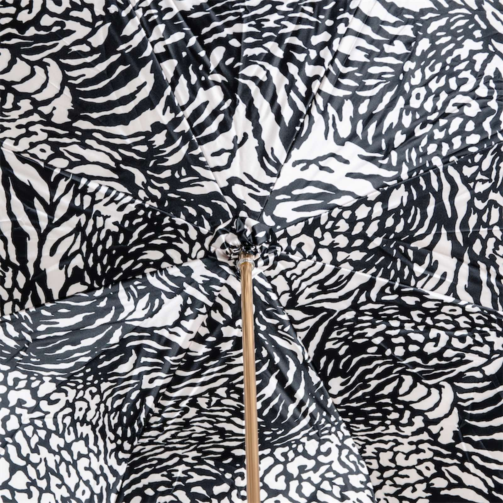 Classic Leather Umbrella – Italian Handmade Designer Rain Protection with Leather Handle