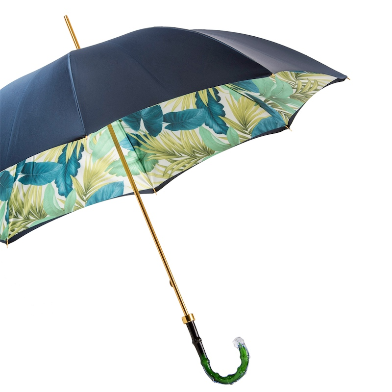 Designer Tropical Umbrella – Handmade Italian Double Cloth Wind Resistant Canopy