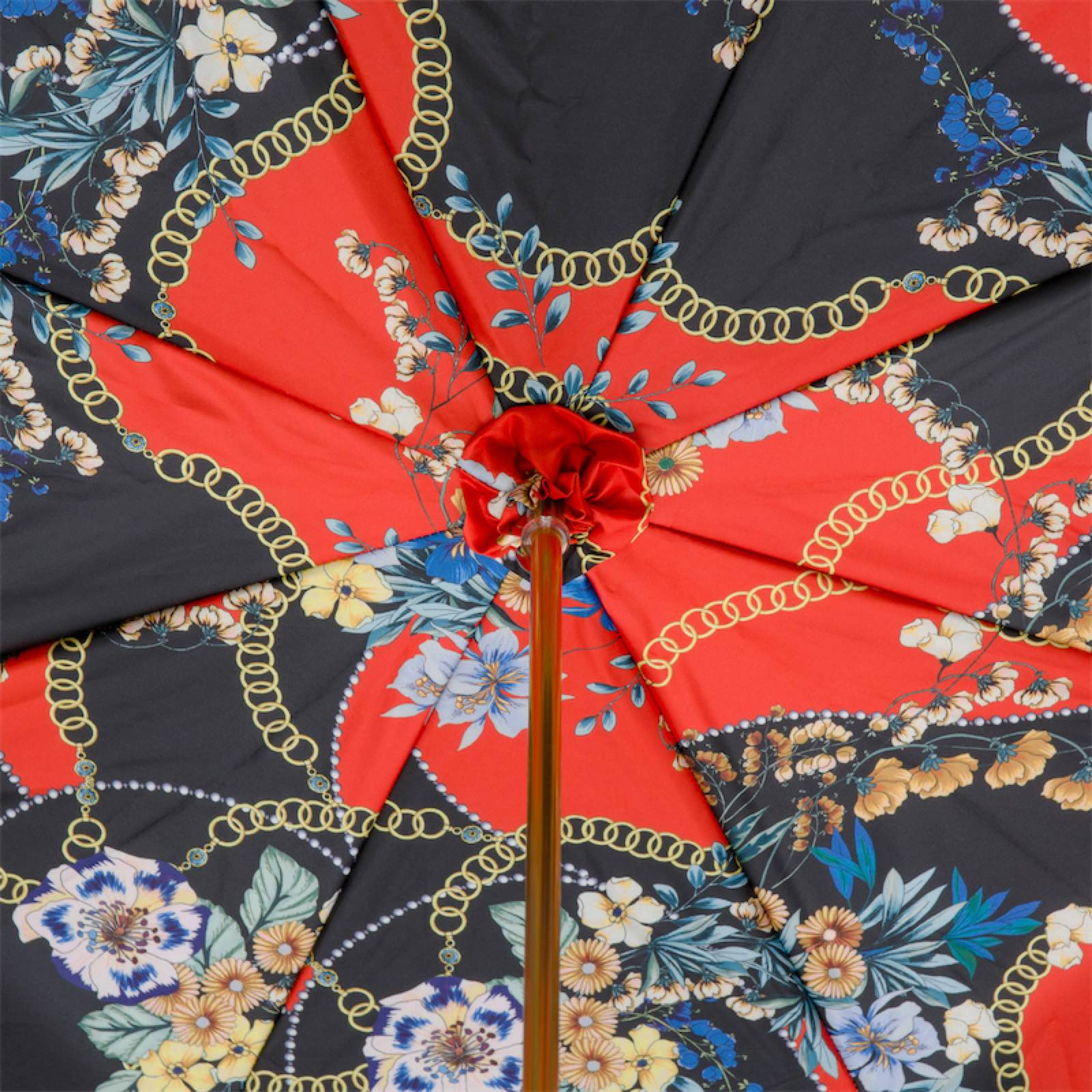 Black Poodle Umbrella – Handmade Italian Rain Umbrella With Enameled Brass Handle
