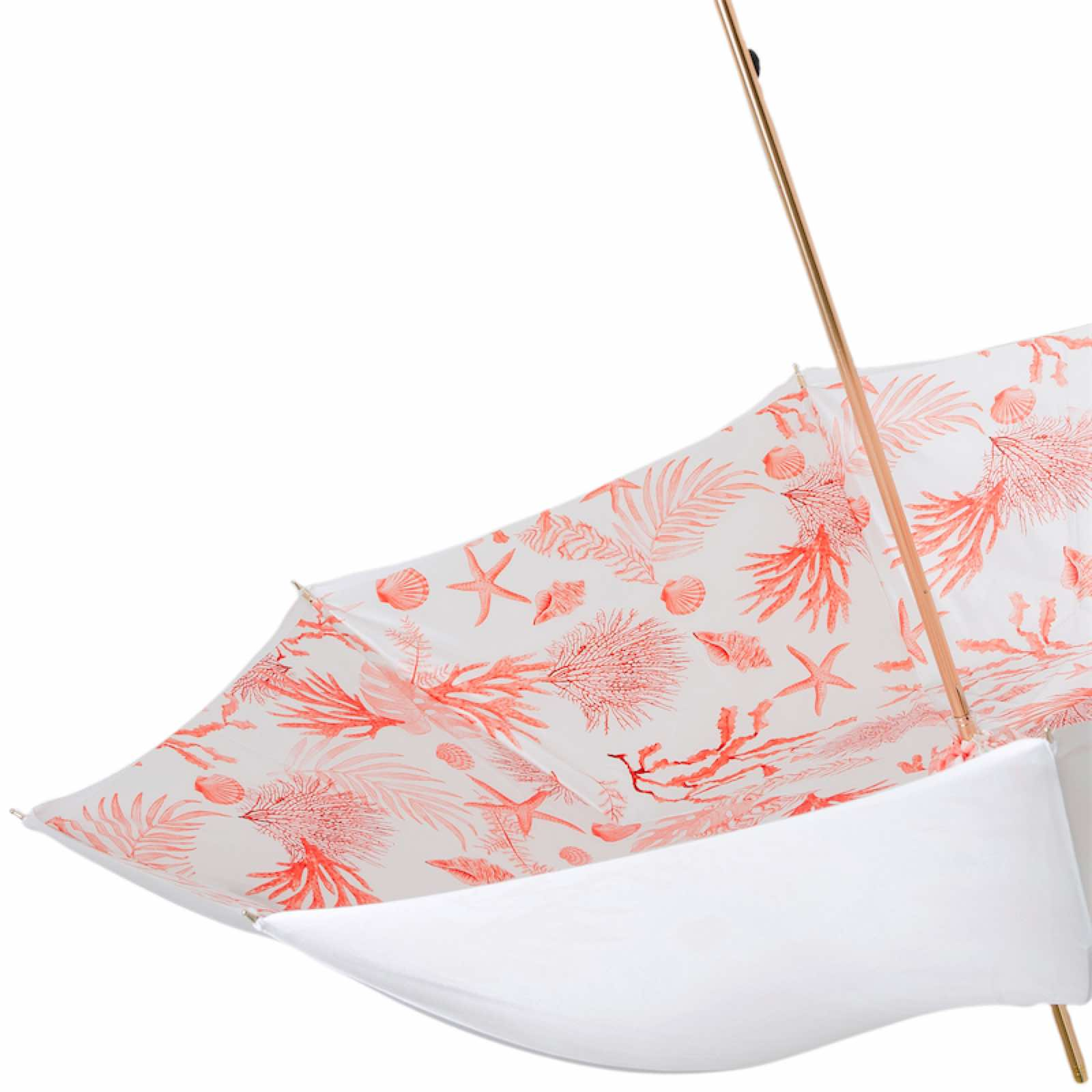 Luxury Starfish Umbrella – Handmade Italian Rain Umbrella with Brass Handle