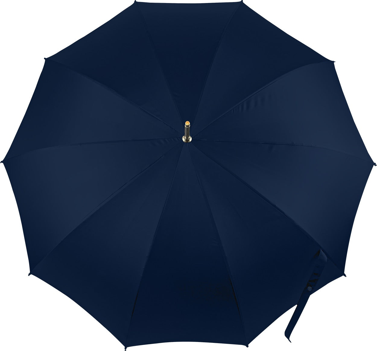 Elegant Ilmarchesato double-canopy blue umbrella featuring a silver-plated handle, designed for men.