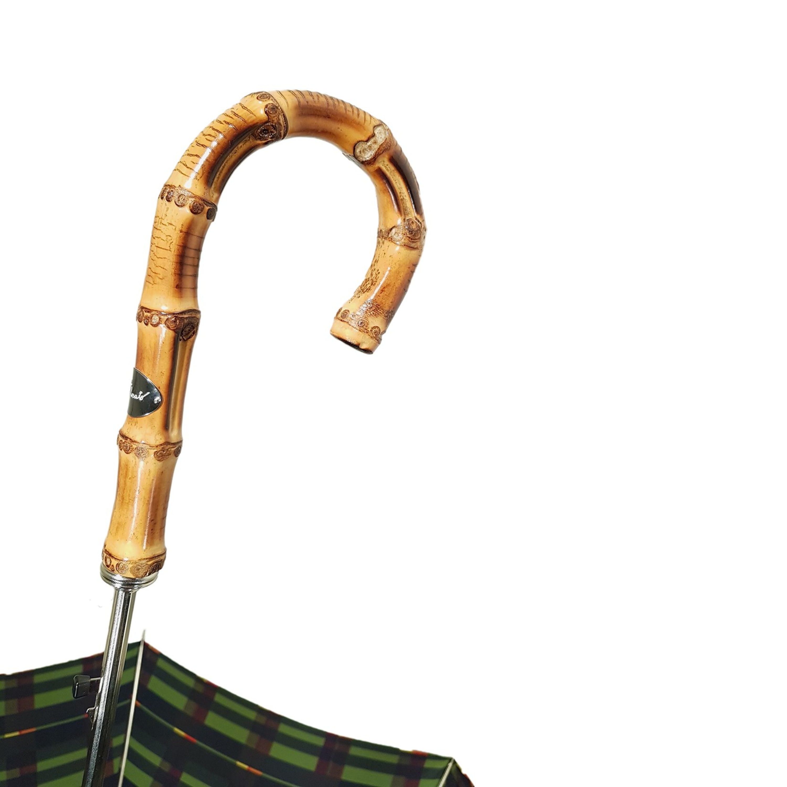 Italian Men's Umbrella – Luxury Bamboo Handle, Wind Resistant, Automatic Opening