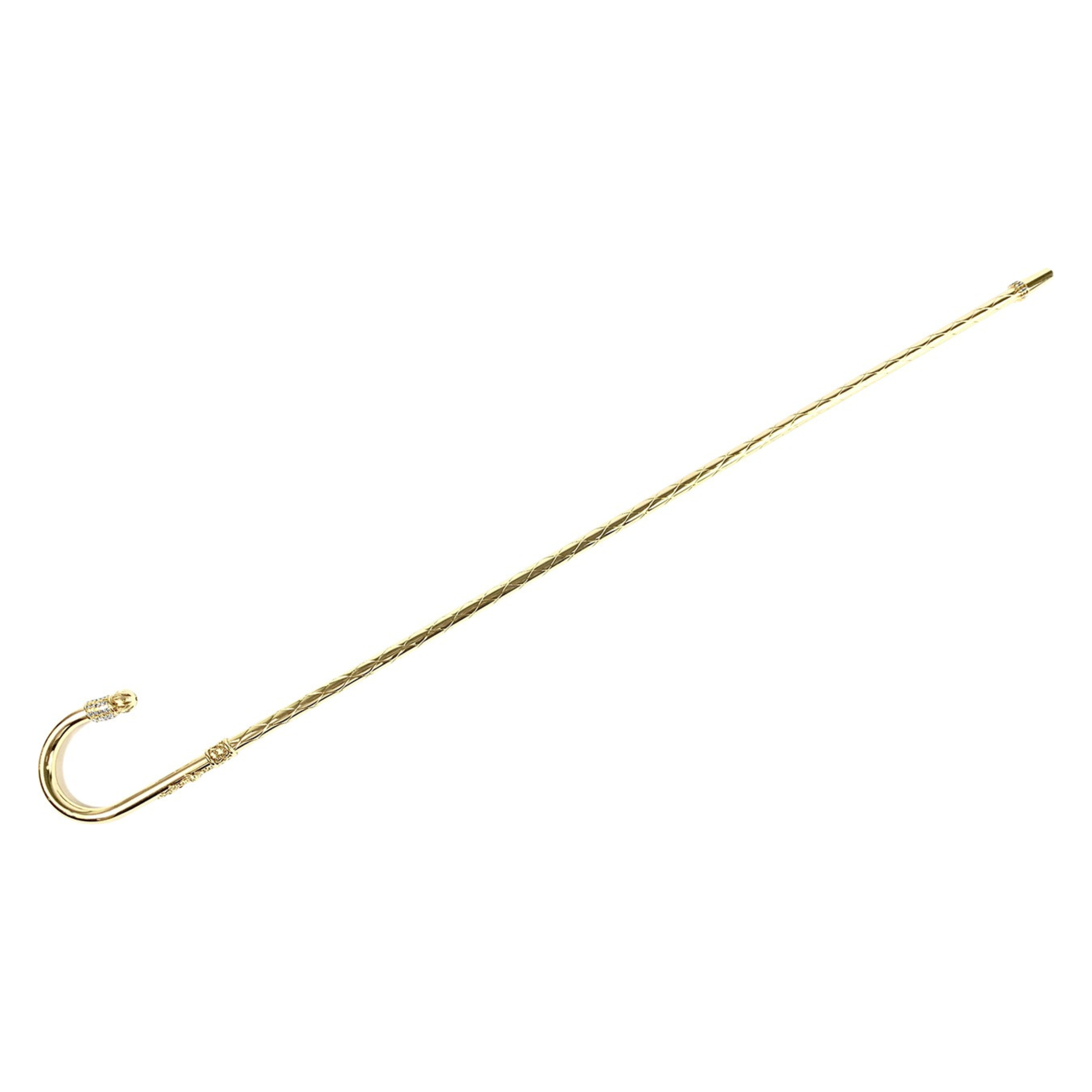 Italian Walking Stick – Limited Edition 24K Gold Plated Solid Brass Cane