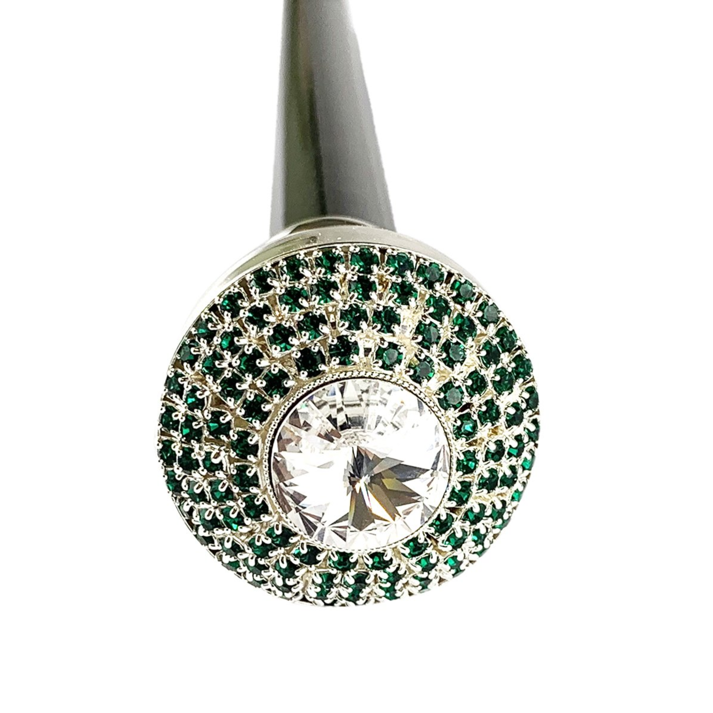 Luxury Italian Walking Stick – Handcrafted Cane With Swarovski Crystal Handle