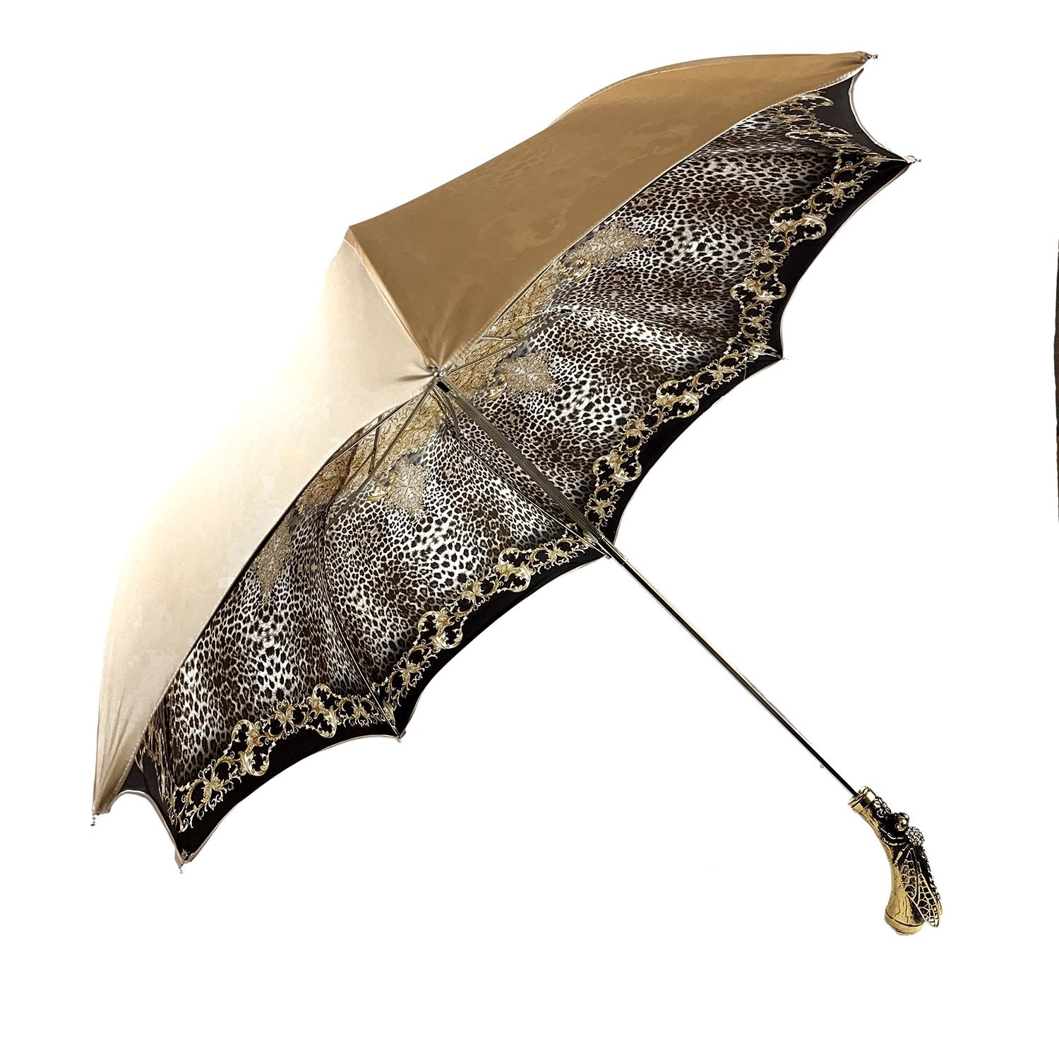 Designer 24K Gold-Plated Dragonfly Women’s Umbrella