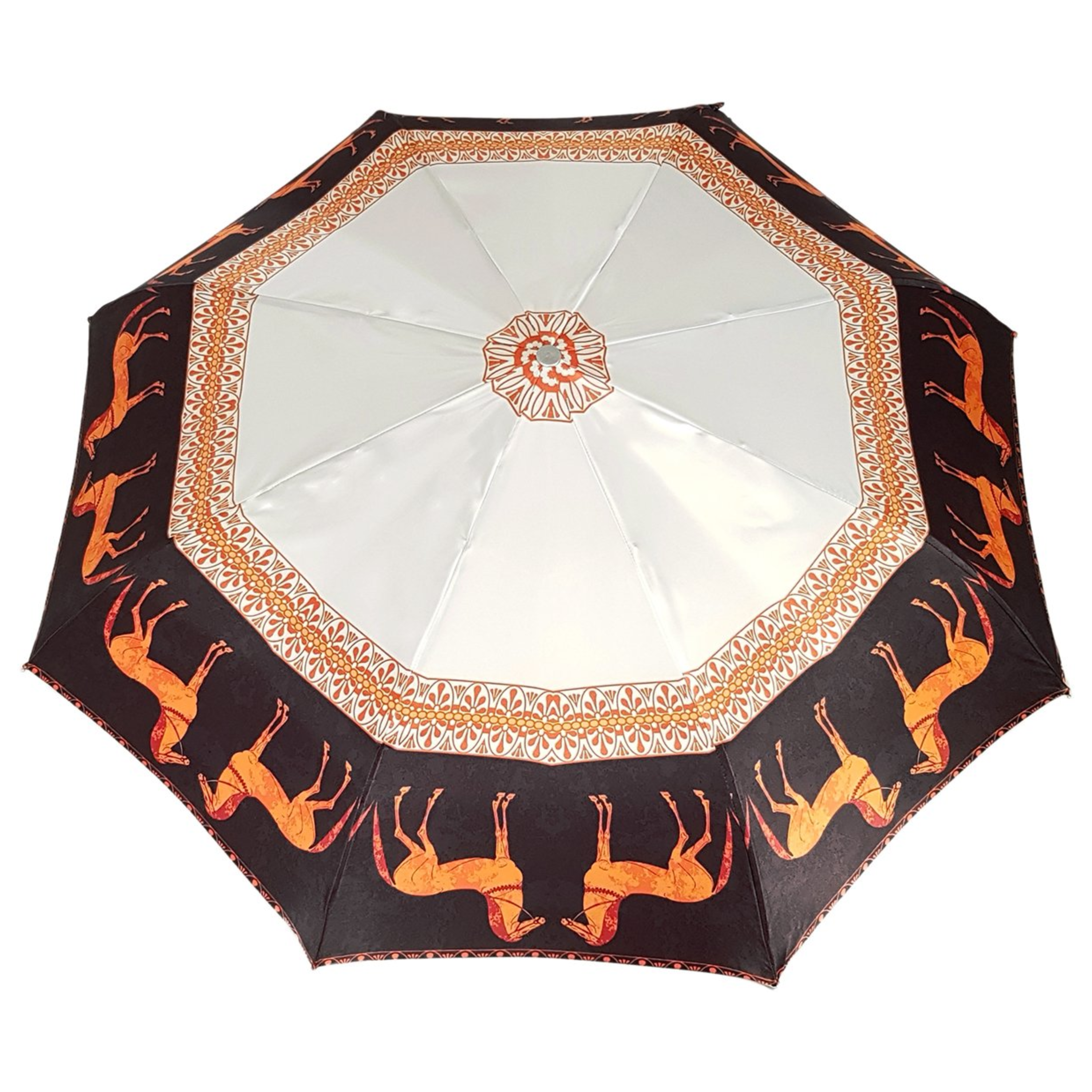 Exclusive Horses Design 24K Jeweled Handle Women’s Folding Umbrella