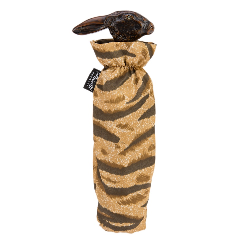 Animalier Folding Umbrella – Handmade Italian Rabbit Handle | Compact Travel Rain Accessory
