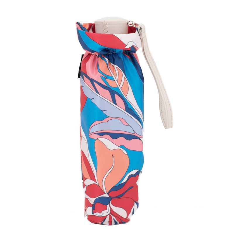 Designer Folding Umbrella – Handmade Italian Summer Umbrella With Leather Handle