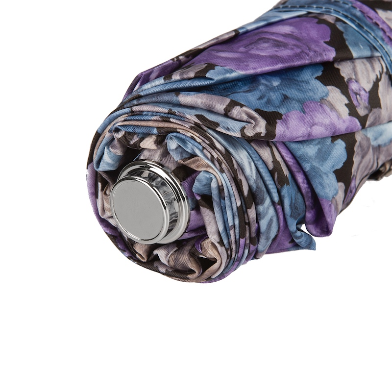 Flowered Folding Umbrella – Automatic Open-Close, Handmade Italian Luxury