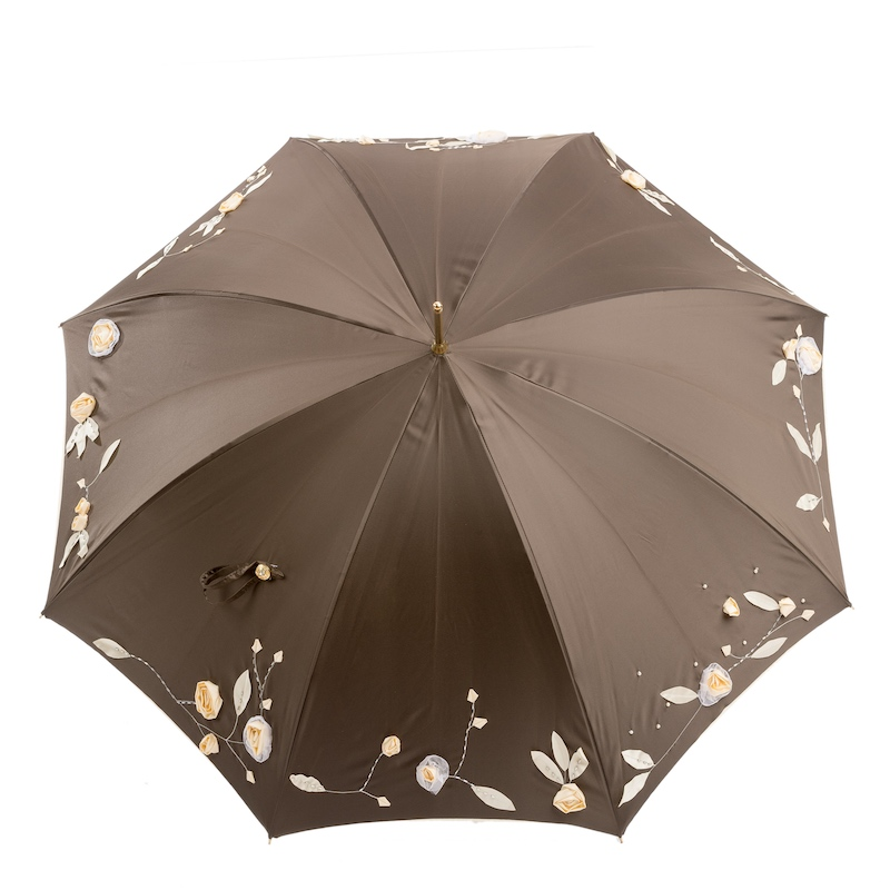 Hand Embroidered Umbrella – Luxury Double Cloth Rain Protection Accessory
