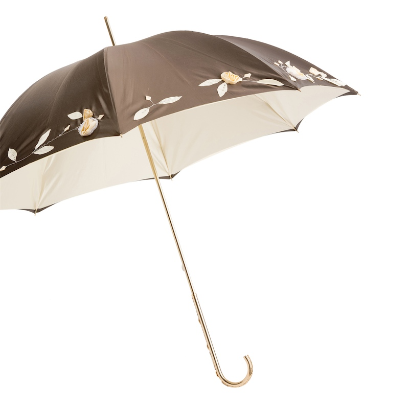 Hand Embroidered Umbrella – Luxury Double Cloth Rain Protection Accessory
