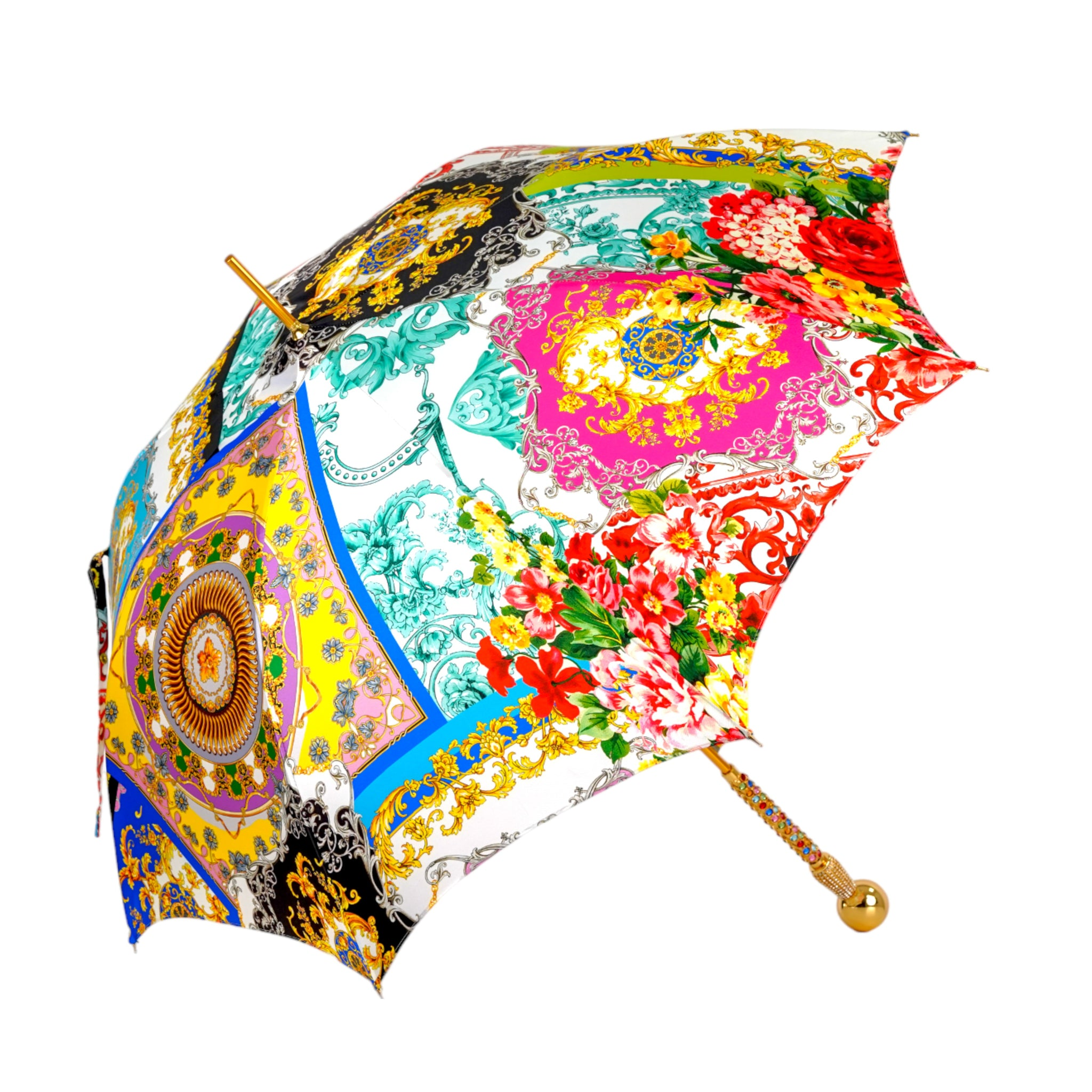 Crystal Umbrella - Limited Edition Luxury Rain Umbrella with 24K Gold Handle