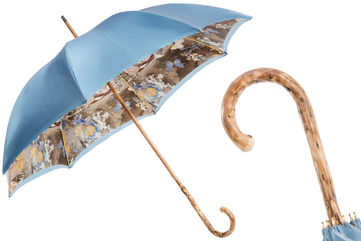 Nature Umbrella – Handmade Italy Manual Rain Umbrella with Gorse Wood Handle