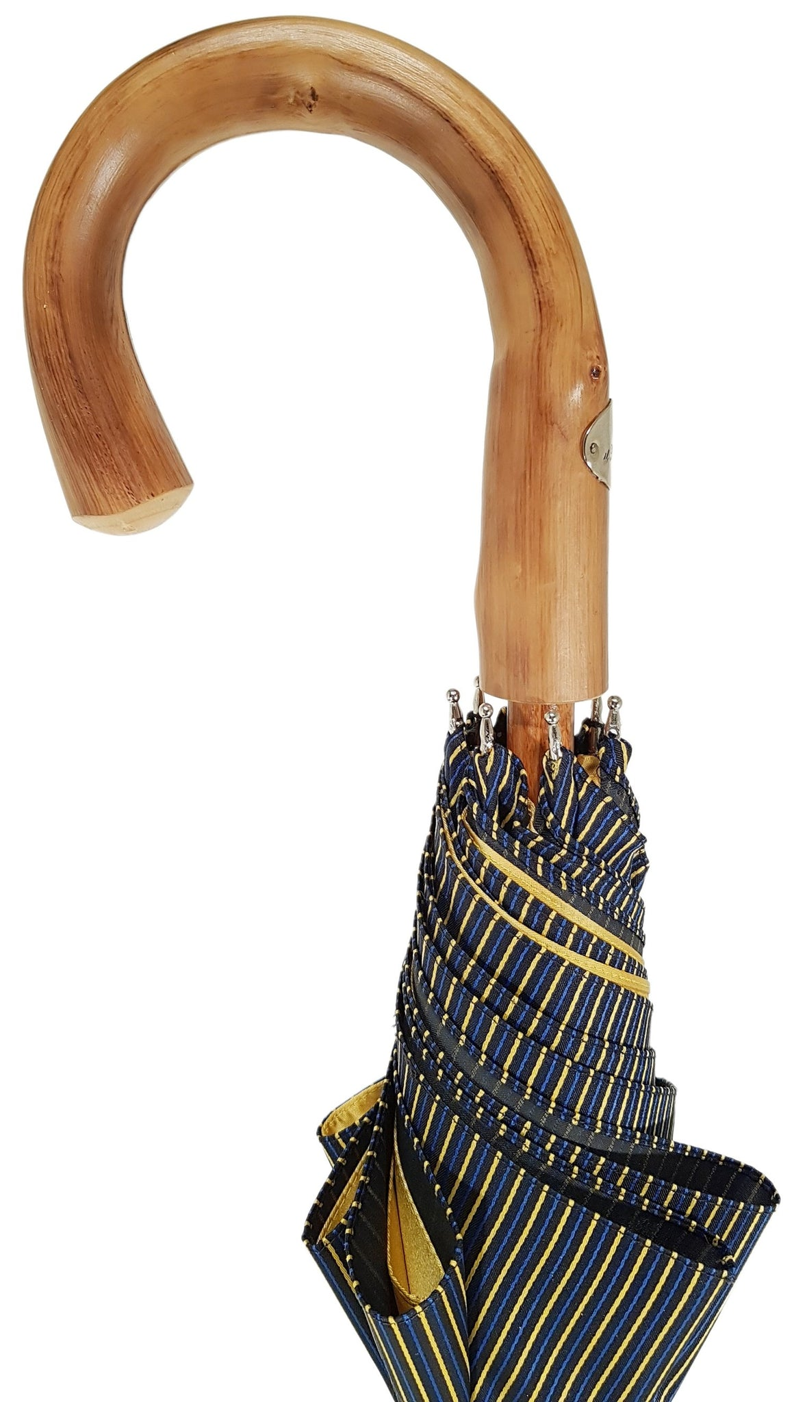 Double-Cloth Umbrella | Italian Handmade Multicolor Striped Rain Protection Gear