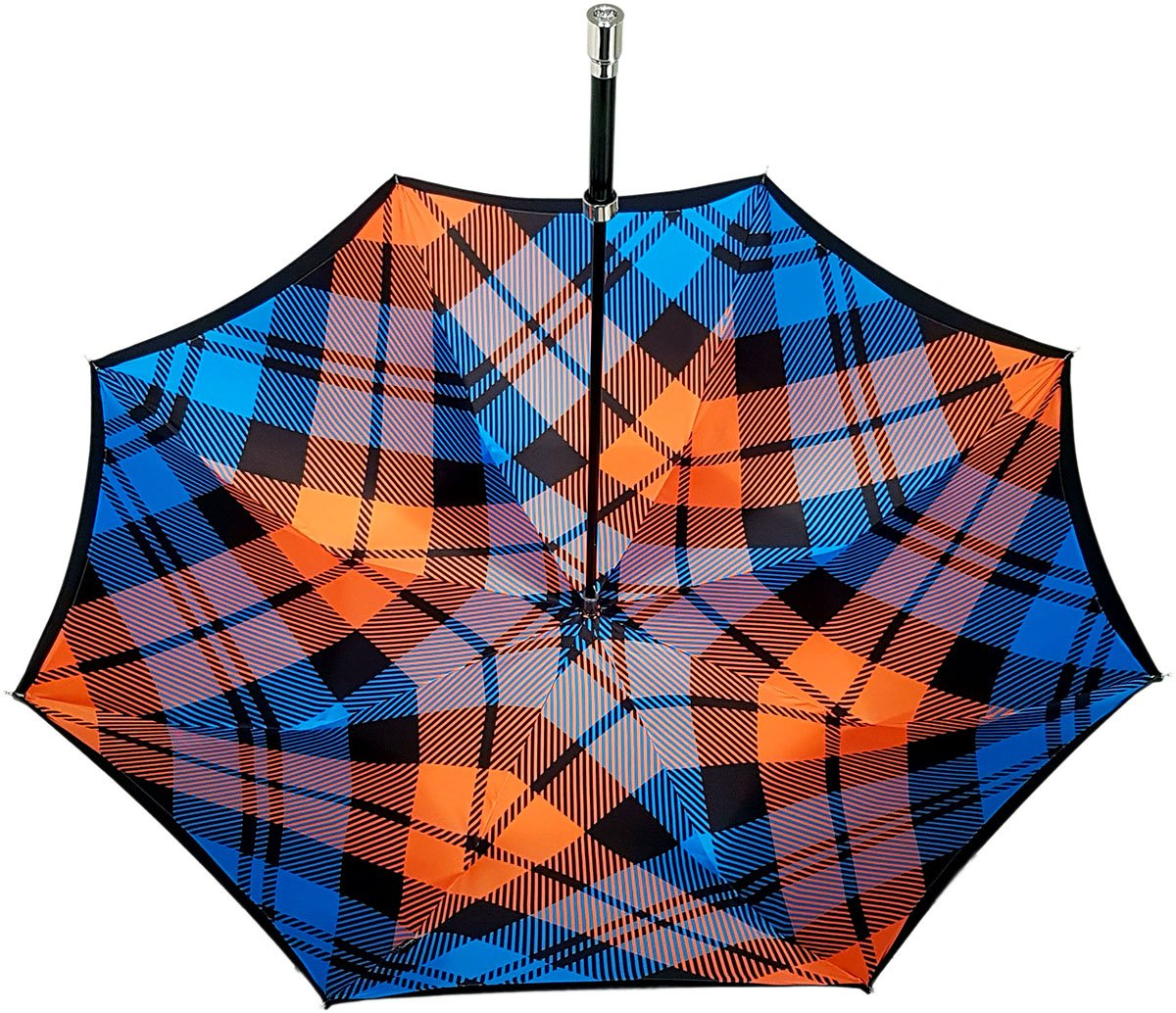 Luxury Double Canopy Umbrella – Swarovski Embellished Handle, Wind Resistant Rain Gear