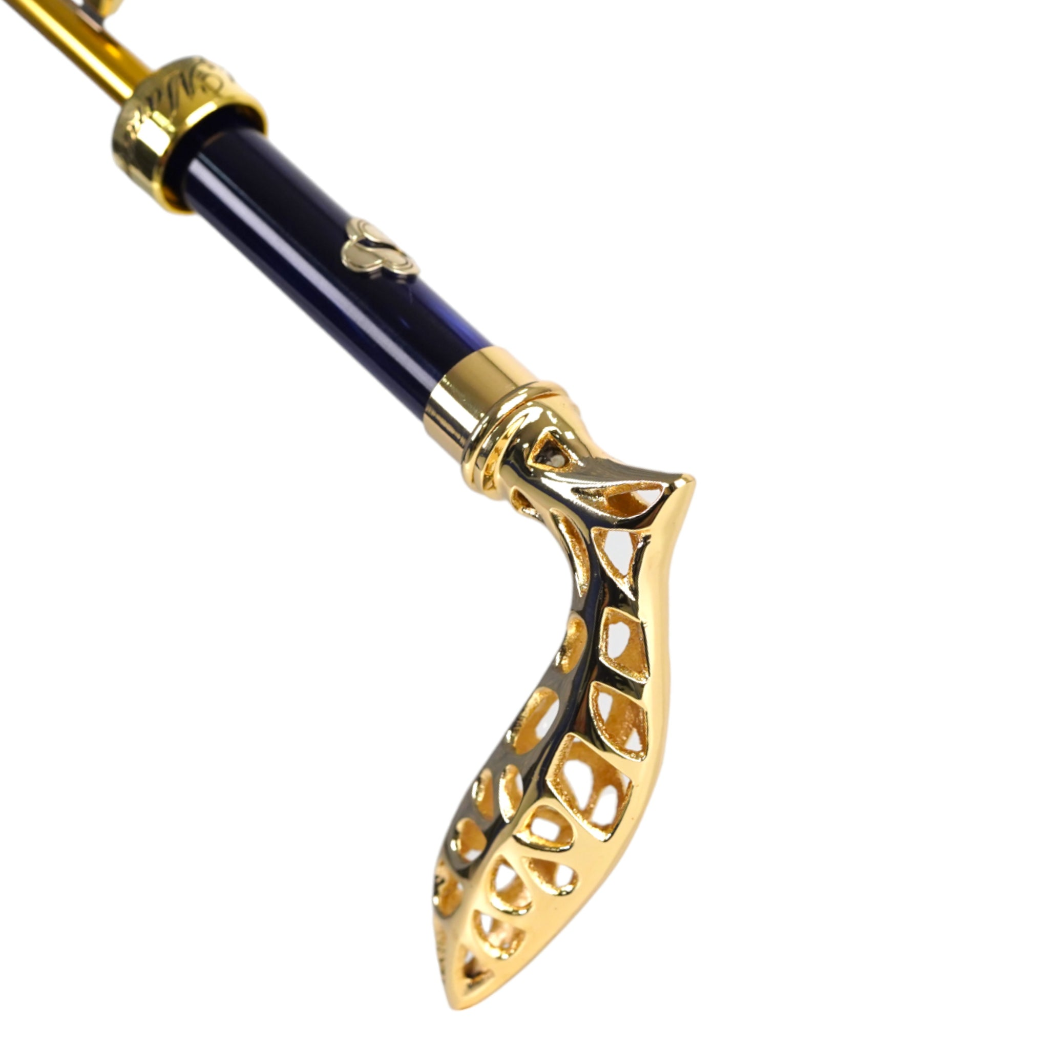 Men's Luxury Umbrella – Handmade Italian Rain Umbrella with Gold Plated Handle