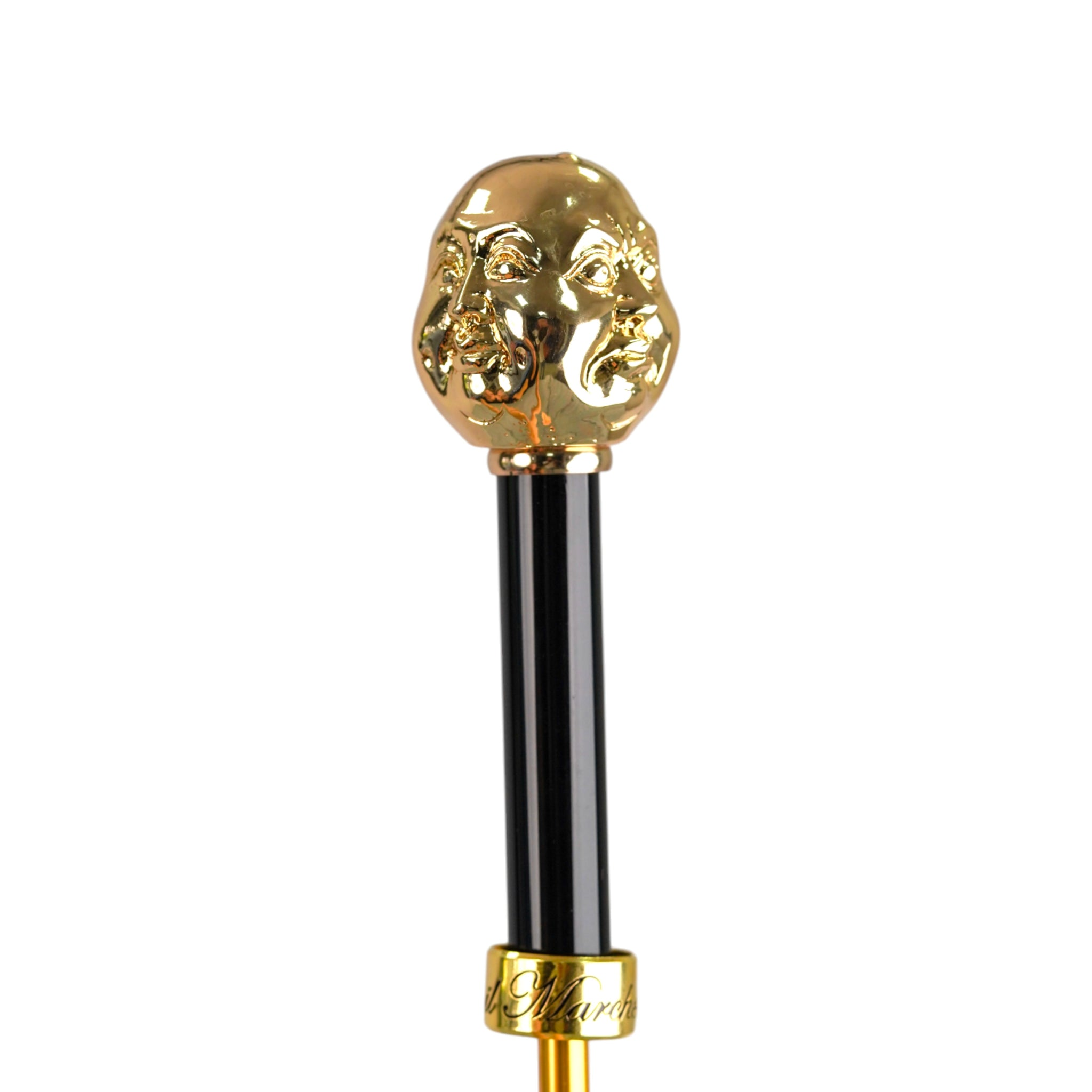 Paisley Men’s Umbrella – Automatic Opening, Gold-Plated Handle, Fibercarbon Frame