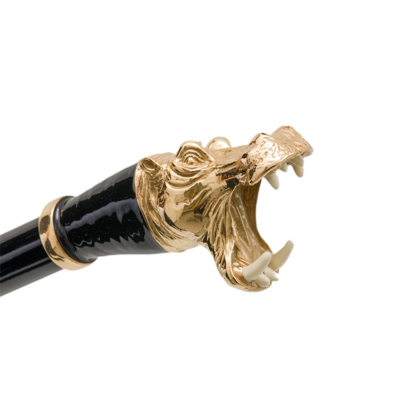 Enameled Brass Umbrella – Automatic Opening Luxury Rain Gear with Polyester Canopy