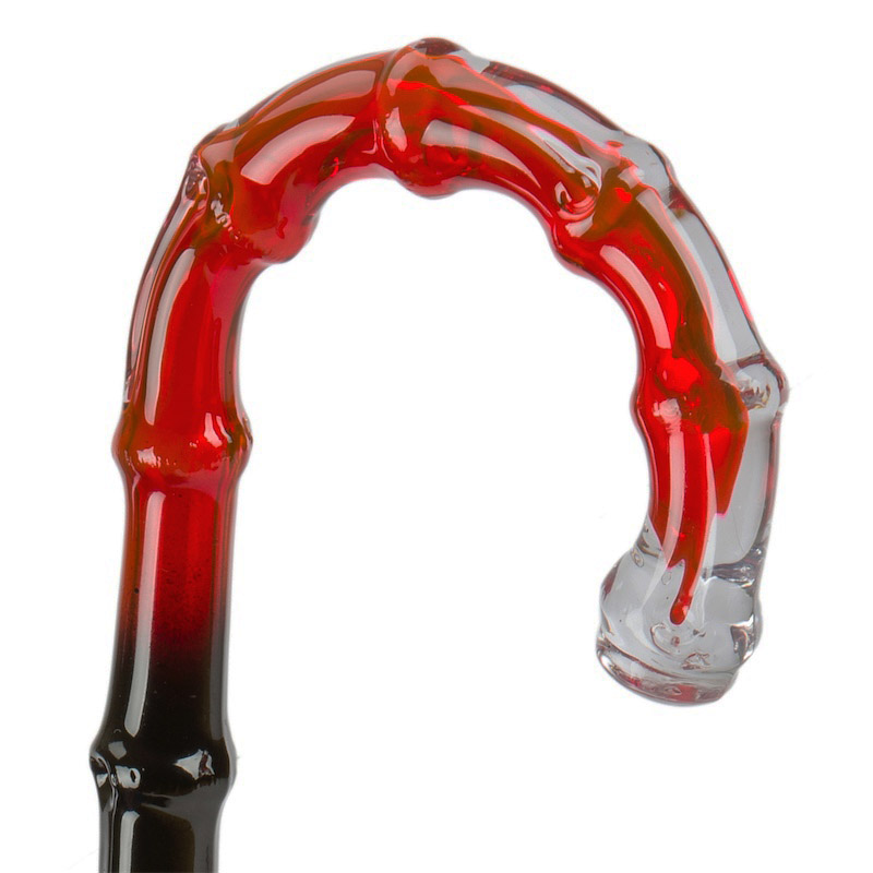 Luxury Umbrella – Italian Handmade Orange Brush Strokes Rain Protection