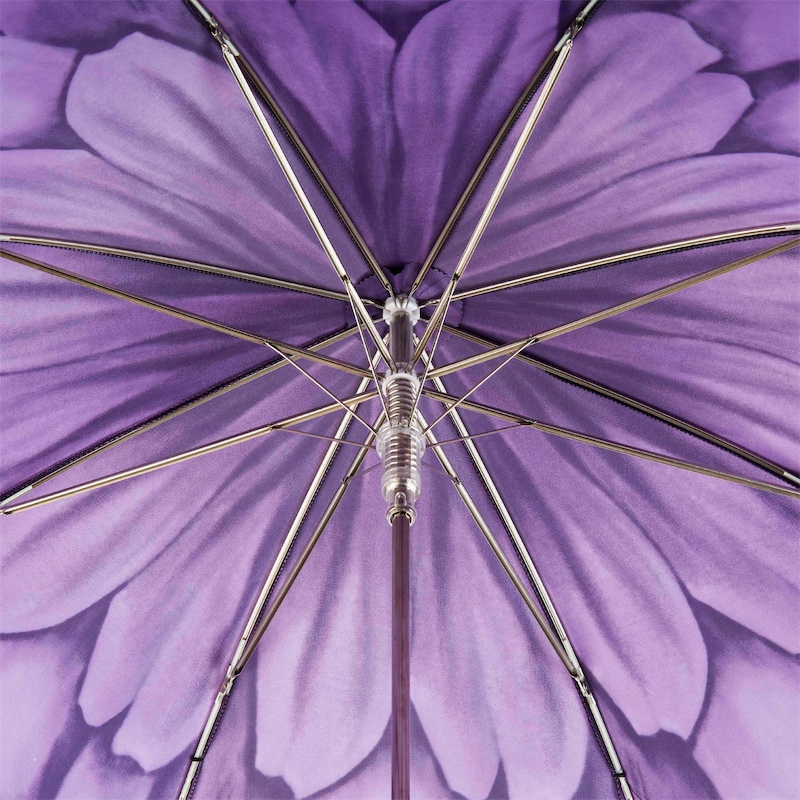 Luxury Automatic Umbrella – Purple Dahlia Handmade Italian Rain Protection