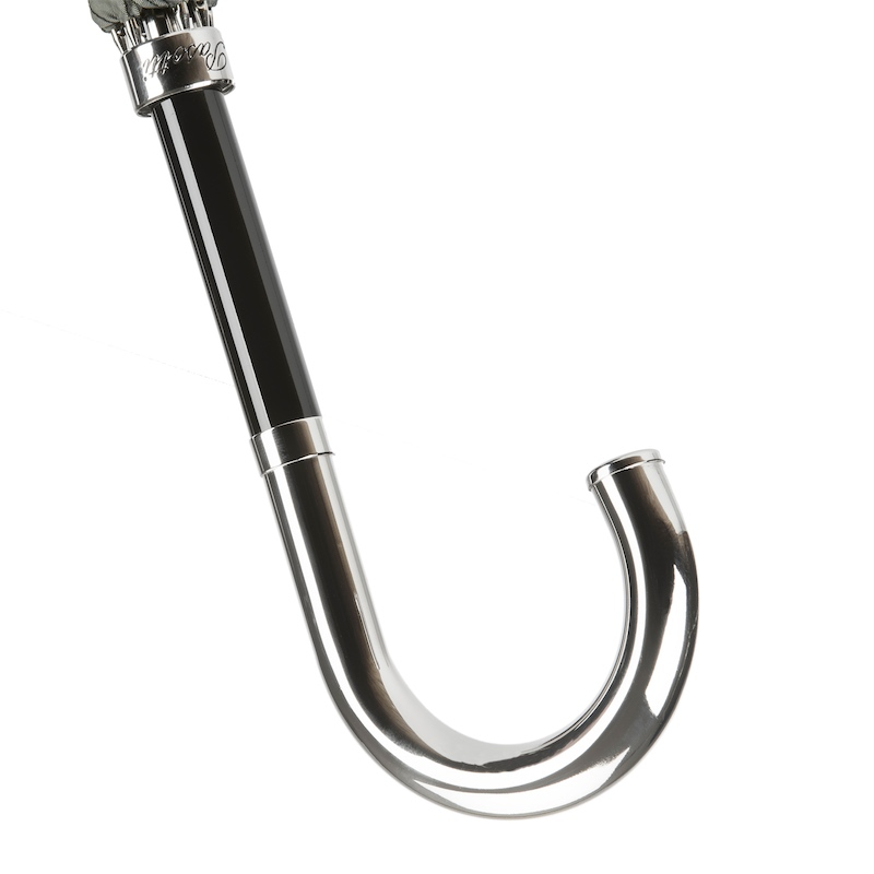 Striped Dandy Umbrella – Handmade Italian Rain Umbrella with Silver Brass Handle