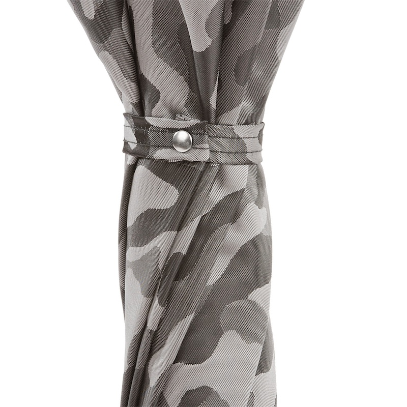 Camouflage Umbrella – Handmade in Italy | Black Skull Handle with Swarovski Crystals