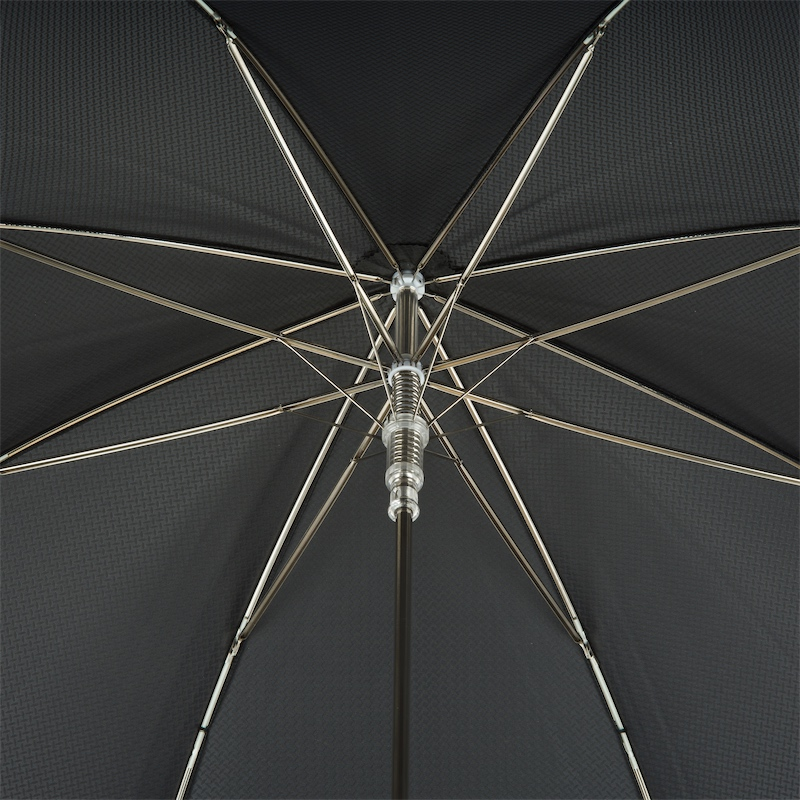 Italian handmade Pasotti billiard pool umbrella with luxury 8-ball handle, automatic open design for men's outdoor use.