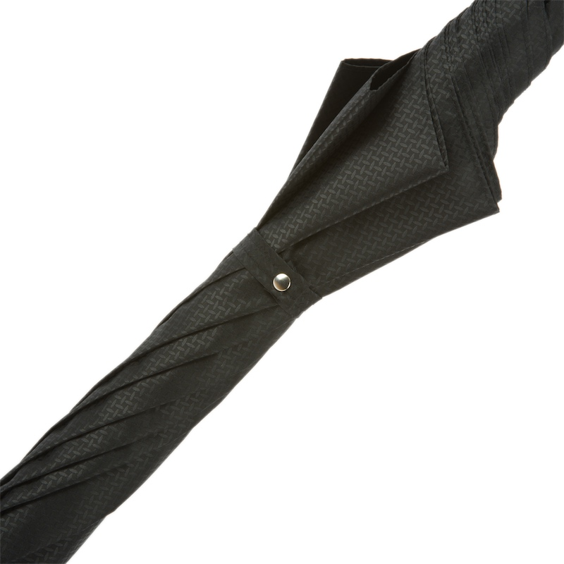 Luxury Designer Umbrella - Automatic Opening, Silver Greyhound Handle, Handmade Italian Craftsmanship