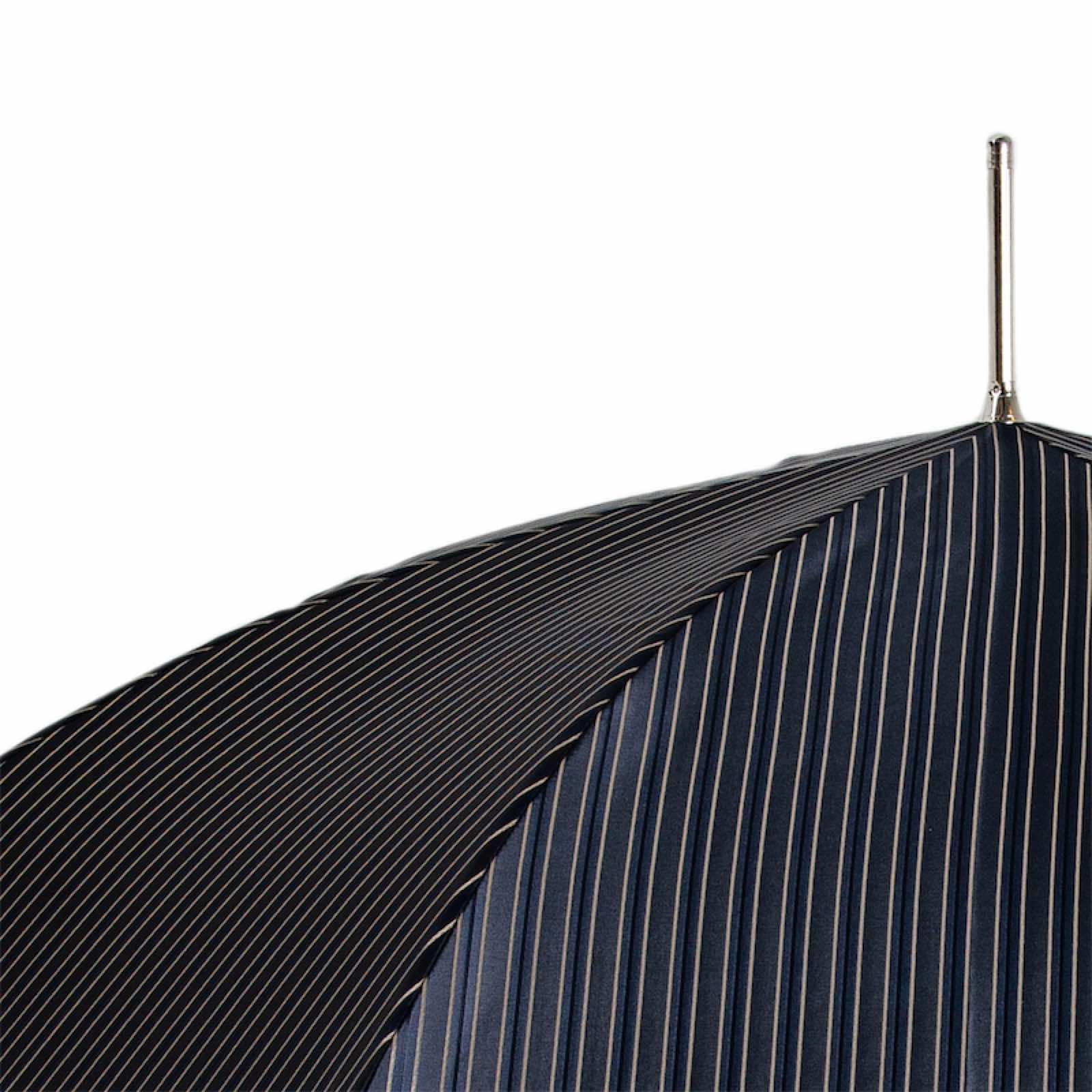 Luxury Umbrella – Italian Handmade Automatic Men’s Rain Umbrella with Metal Handle