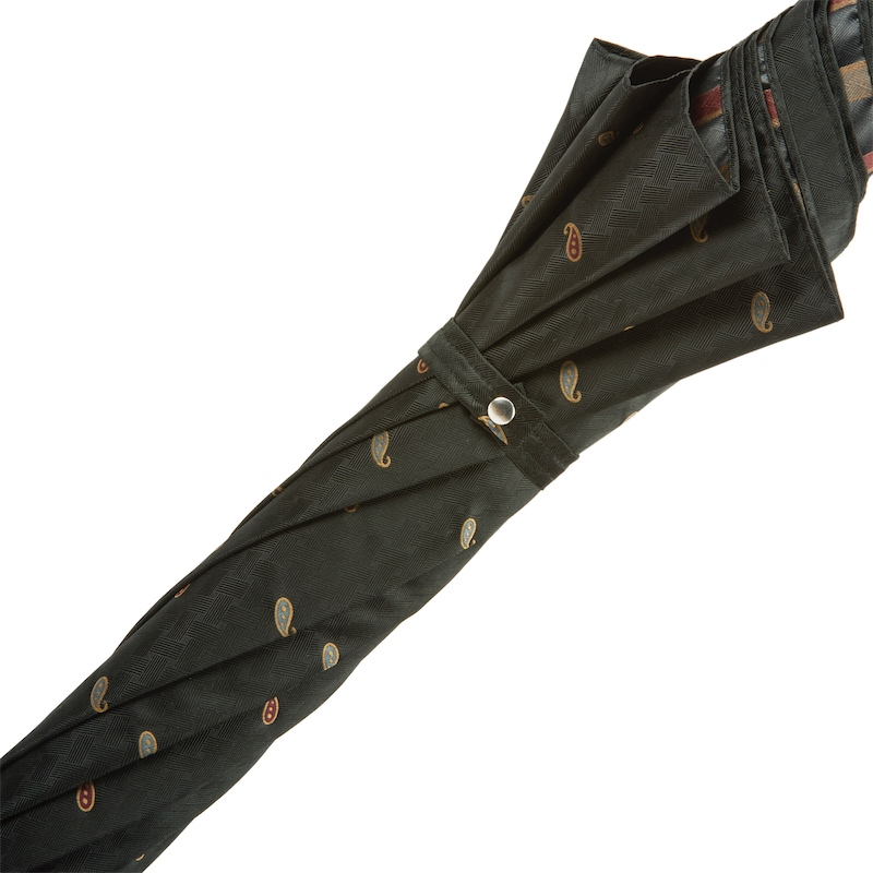 Italian Leather Umbrella – Handmade Luxury Rain Gear with Genuine Leather Handle