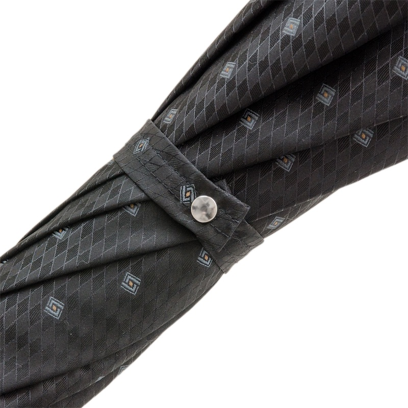 Classic Men's Umbrella – Handmade Italian Rain Umbrella with Water Buffalo Horn Handle