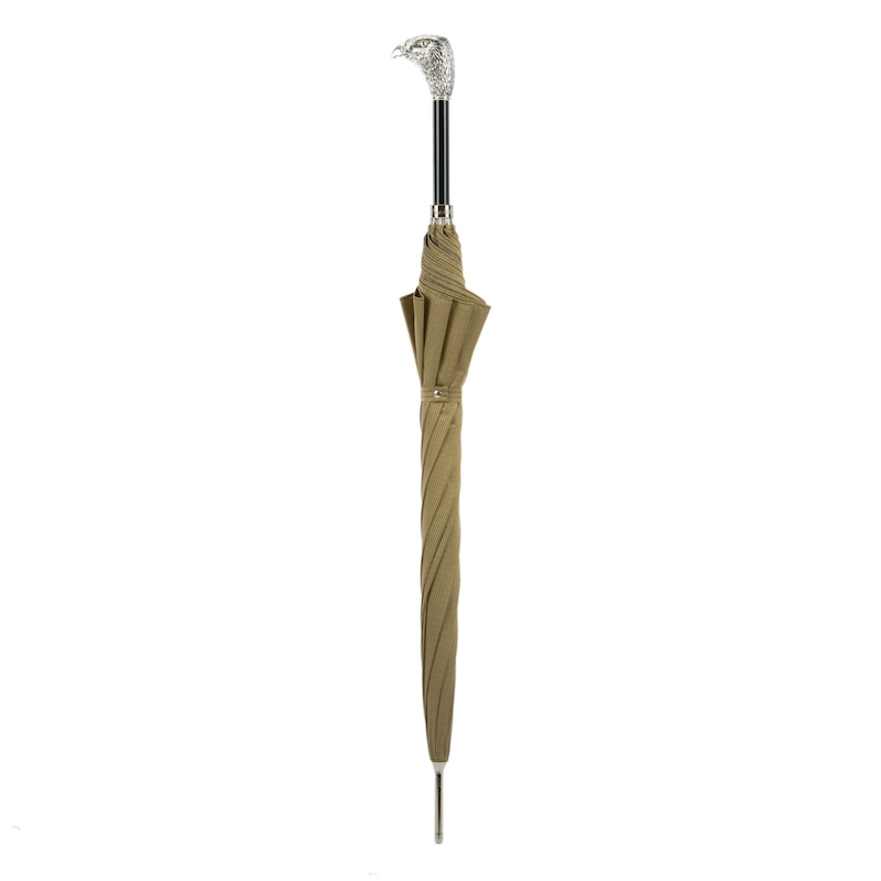 Silver Eagle Umbrella – Handmade Italian Automatic Rain Protection Canopy