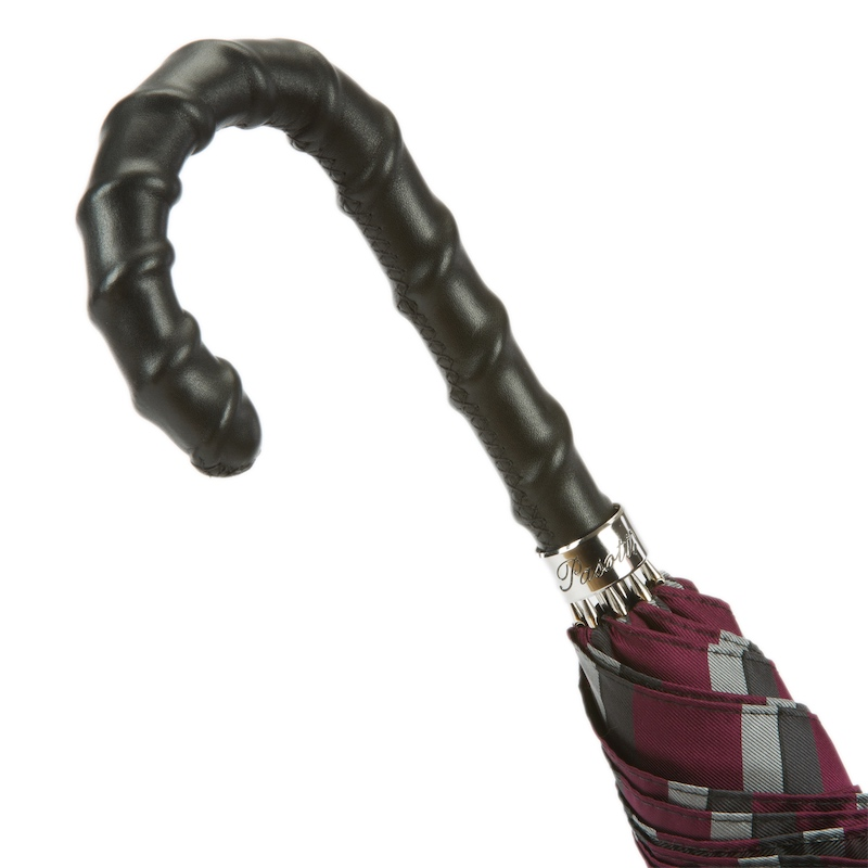 Men's Leather Umbrella – Classic Automatic Rain Umbrella with Premium Handle