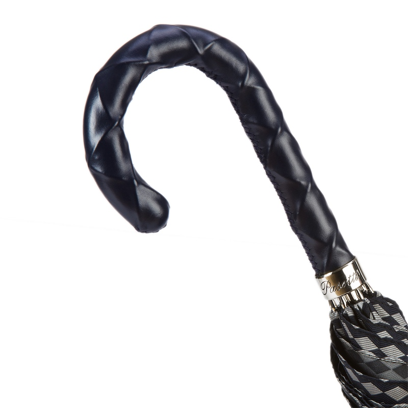 Luxury Umbrella – Handmade Italian Rain Umbrella with Twisted Leather Handle