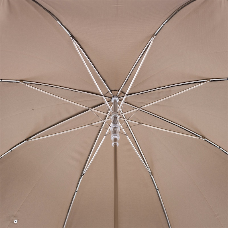 Automatic Gent Umbrella - Bicolor Handmade Italy | Whangee Handle, Water-Resistant Canopy