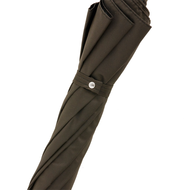 Italian Automatic Umbrella – Brown Canopy with Rabbit Handle, Luxury Handmade