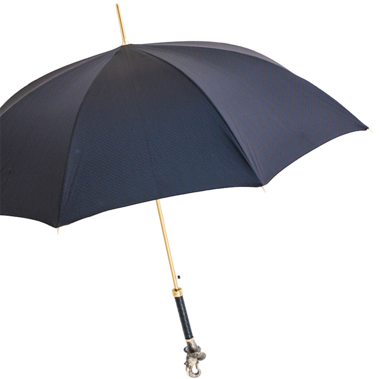 Elephant Umbrella – Handmade Italian Rain Umbrella with Enameled Brass Handle