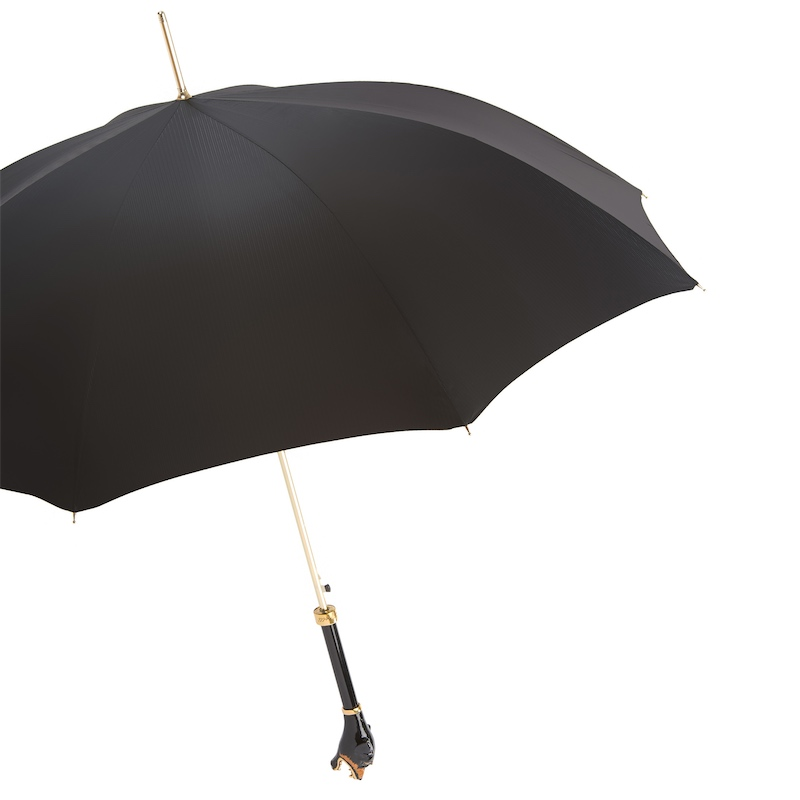 Luxury Rottweiler Umbrella – Handmade Italian Craft | Designer Rain Protection