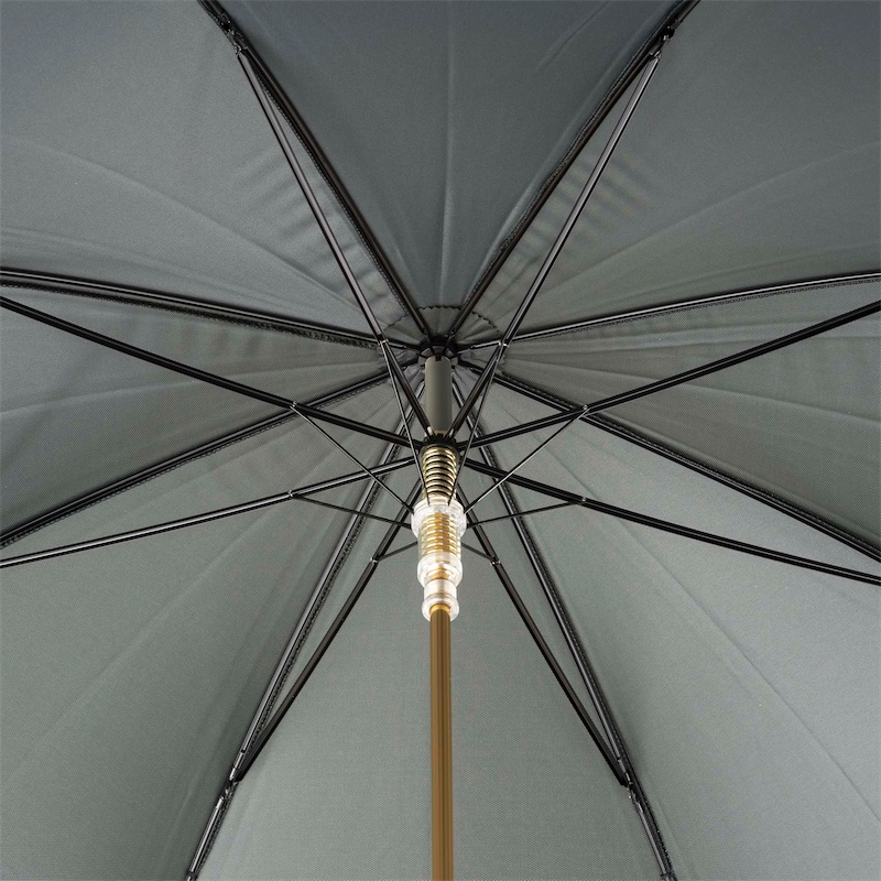 Handmade Italian Umbrella – Luxury Rain Umbrella with Enameled Brass Handle