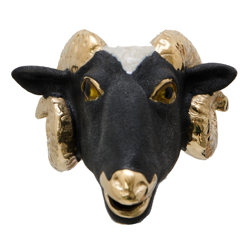 Handmade Luxury Umbrella – Italian Crafted Rain Umbrella with Enameled Brass Handle